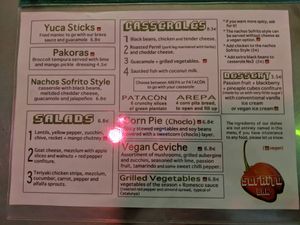 Menu, July 2018 at Sofrito Bar in Barcelona