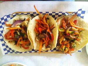 Opciones veganas y sin gluten, rico! at Del Griego in Guatemala City