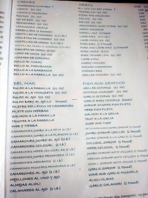 Menu #5 at Del Griego in Guatemala City