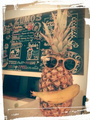 enjoy the day with a smile! at Zumoso Bar in Tarifa