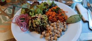 Main dish at Café Vert in Lyon