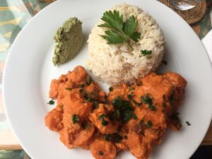 Tofu and vegetable mafé  at Café Vert in Lyon