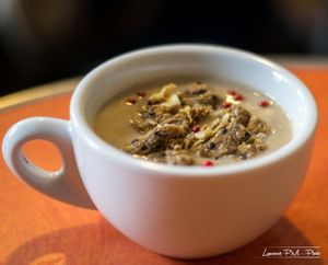 Brunch on sunday: delicious soup of the day at Café Vert in Lyon