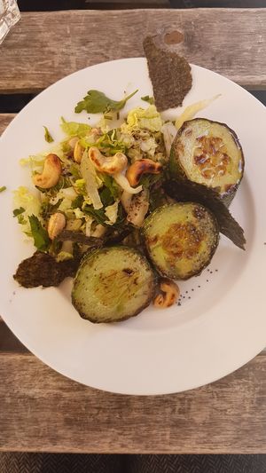 Cucumber salad (cooked) at Café Vert in Lyon