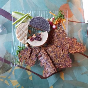 Cheese platter at Café Vert in Lyon