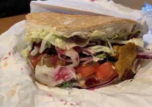 "Vegane Seitan Tasche“  at Lawinia Grillhaus in Hildesheim