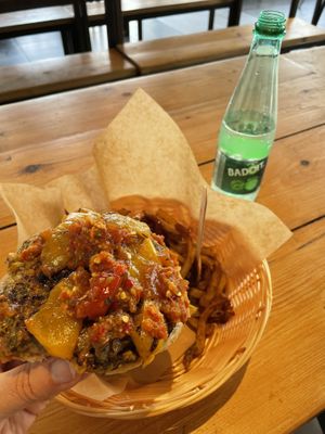 Lots of veggies though  at Holy Moly in Rouen