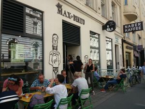 Outside seating area at Max & Benito - Wipplingerstrasse in Vienna