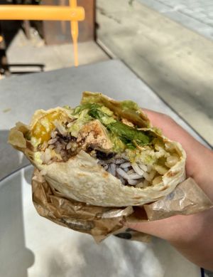 Delicious Burrito with guacamole 🥑  at Max & Benito - Wipplingerstrasse in Vienna