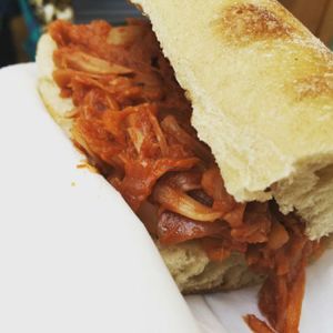 BBQ pulled Jackfruit Roll at Mix It Up Foods in Isle Of Bute