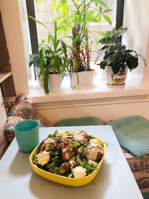 Falafel bowl at Pure Ktchn in New York City