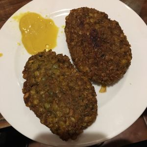 Croquetas de lentejas at Label Bar in Madrid