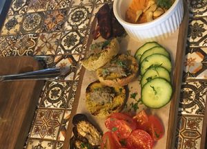 Mezze platter at Wholey Wonder in Penang