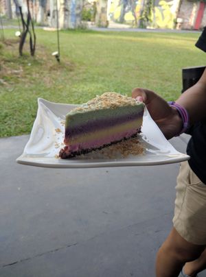Vegan Rainbow Cake at Wholey Wonder in Penang
