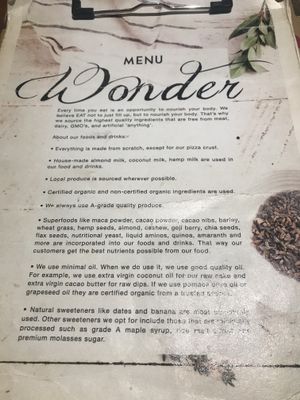 Menu - April 2019 at Wholey Wonder in Penang