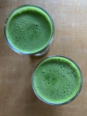 green juice at Wholey Wonder in Penang