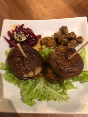 Naked burger at Wholey Wonder in Penang