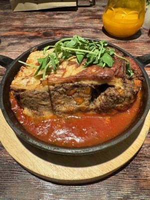 Vegan lasagna   at Cena Trattoria in Yarm