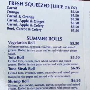 juices & rolls  at Ocean Cafe in Long Branch
