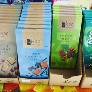 Ichoc on stall at Absolutely Vegan in Burton Upon Trent