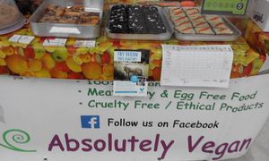 Stall Front at Absolutely Vegan in Burton Upon Trent