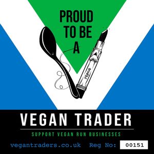 We are members of the Vegan Traders Union. 100% Vegan.  at Absolutely Vegan in Burton Upon Trent