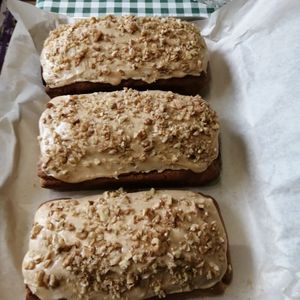 Coffee and Walnut Cakes at Absolutely Vegan in Burton Upon Trent