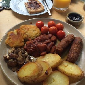 Vegan breakfast at The Old Croft House in Isle Of Skye
