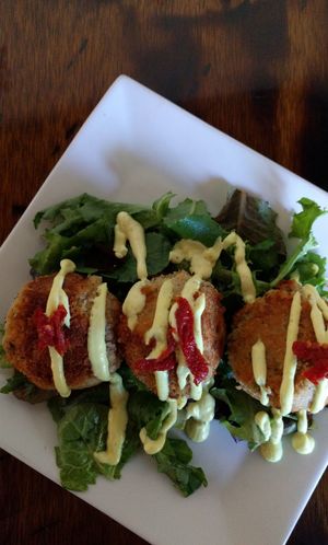 Appetizer at Plant Food Supper Club in Idyllwild