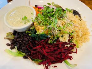 Super Protein Salad at Plant Food Supper Club in Idyllwild