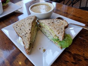Probiotic Tempeh Sandwich at Plant Food Supper Club in Idyllwild