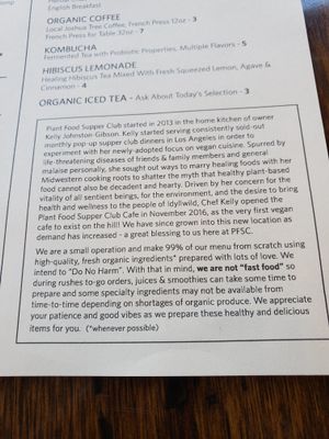 
About PFSC at Plant Food Supper Club in Idyllwild