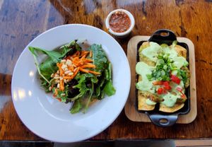 Sweet Potato Enchiladas at Plant Food Supper Club in Idyllwild