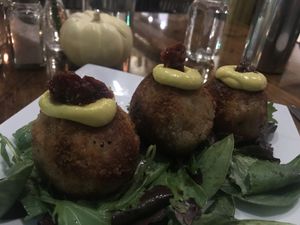 Croquettes 🤤🤤🤤 at Plant Food Supper Club in Idyllwild
