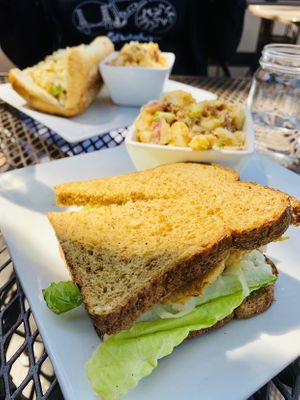 Tempeh Probiotic Sandwich at Plant Food Supper Club in Idyllwild