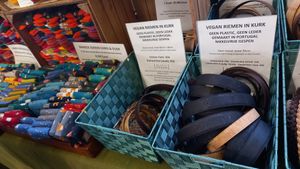 vsf 2024: socks and belts at BE Vegan in Ghent