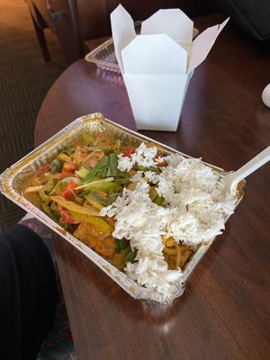 Vegan Pong Garee at Tiny Thai Restaurant in Winooski