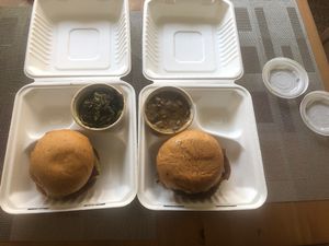 2 impossible burgers - take out  at The Southern V in Nashville