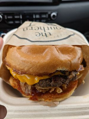 Rodeo burger at The Southern V in Nashville