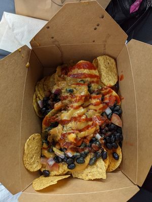 Nachos without sour cream at The Southern V in Nashville