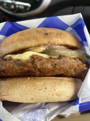 Cliff burger at The Southern V in Nashville