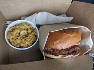 Nashville Hot and Mac and cheese at The Southern V in Nashville