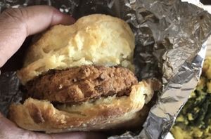 Regular chicken sandwich   at The Southern V in Nashville