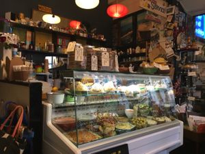 inside  at Nibble Cafe in Manchester