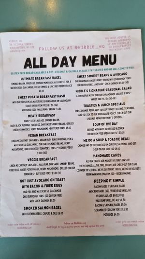  at Nibble Cafe in Manchester