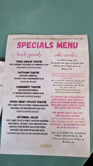  at Nibble Cafe in Manchester