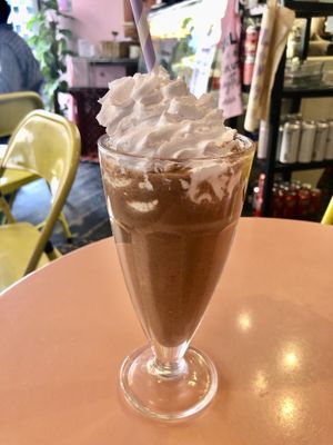 Brownie milkshake   at Nibble Cafe in Manchester