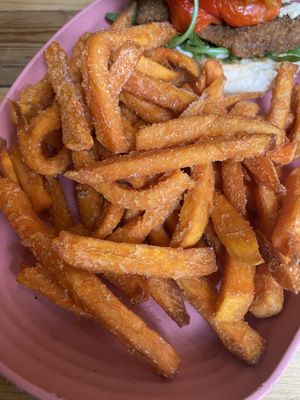 Sweet potato fries  at Lia's Kitchen in Berlin