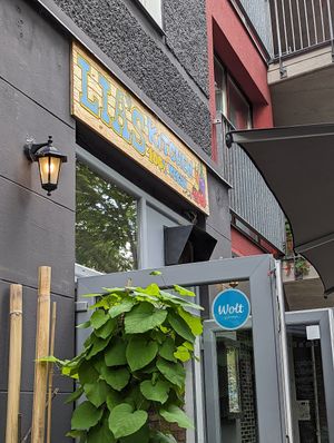 Entrance at Lia's Kitchen in Berlin