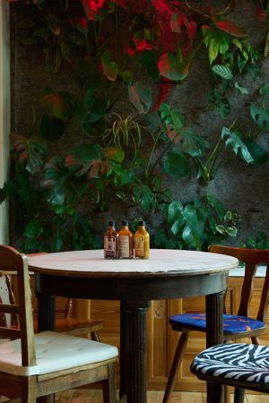 Inside decor at Lia's Kitchen in Berlin